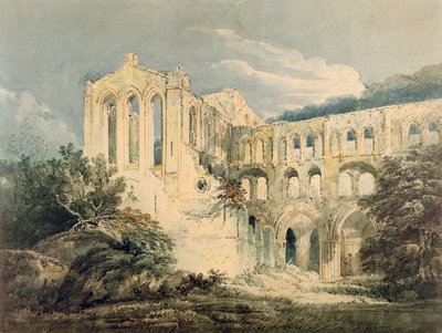 Rievaulx Abbey, Yorkshire, 1798 von Thomas Girtin